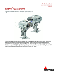 Thumbnail of document Data Sheet - SafEye Quasar 900 Open Path Gas Detector